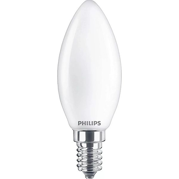 Philips LED-Leuchtmittel E14 Kerzenform 4,3 W 2er Set 9,7 x 3,5 cm (H x Ø) günstig online kaufen