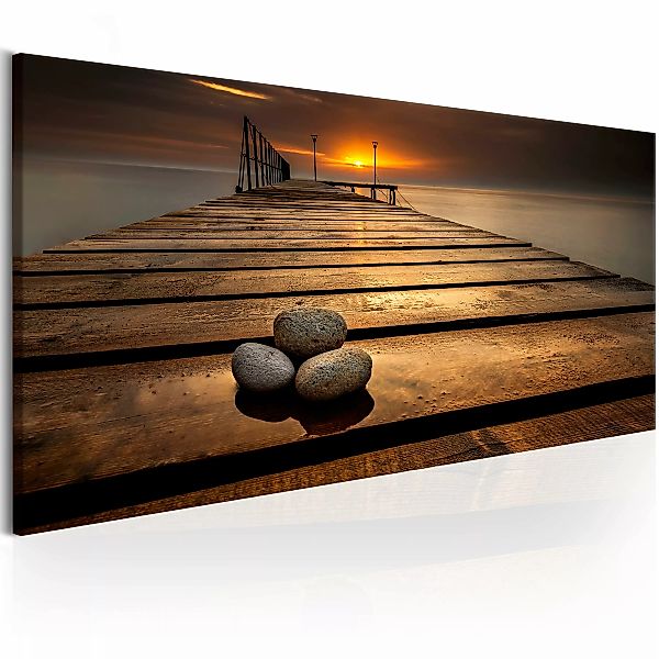 Wandbild - Stones On The Pier günstig online kaufen