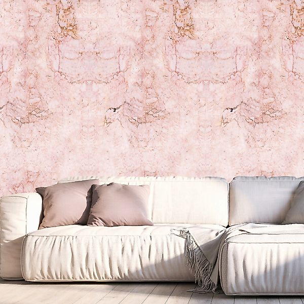queence Vinyltapete »Marmor-Rosa«, Steinoptik, 90x250cm, selbstklebend, kin günstig online kaufen