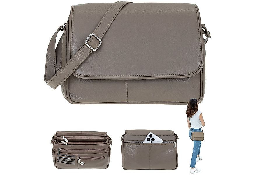 Alessandro Salvatore Handtasche Leder Damen mittel klein Lederhandtasche, S günstig online kaufen
