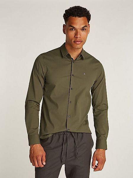 Calvin Klein Businesshemd STRETCH POPLIN SLIM SHIRT mit Calvin Klein Logo a günstig online kaufen