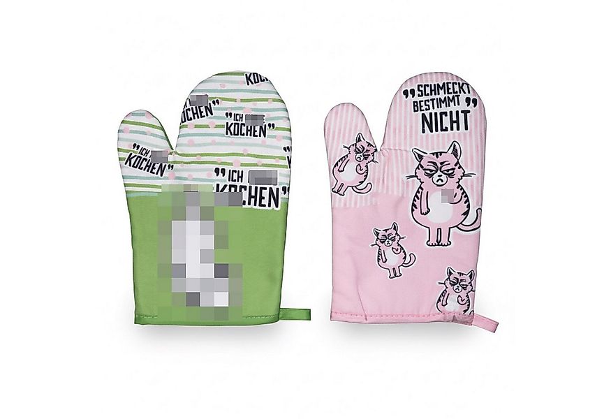 HAC24 Topflappen Ofenhandschuhe Topfhandschuhe Kochhandschuhe Backhandschuh günstig online kaufen