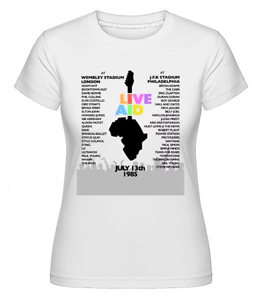 Live Aid Lineup · Shirtinator Frauen T-Shirt günstig online kaufen
