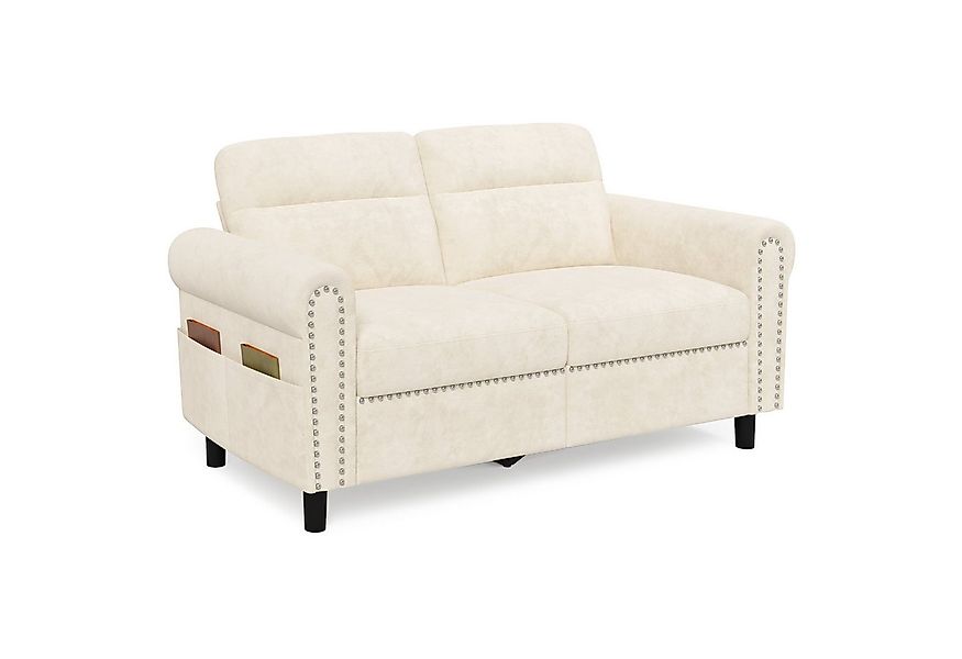 Bealife 2-Sitzer Kleine Couch, mit Armlehne und Seitentasche, 152 x 76 x 84 günstig online kaufen