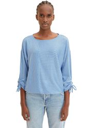 TOM TAILOR Denim 3/4-Arm-Shirt in feiner Rippoptik günstig online kaufen