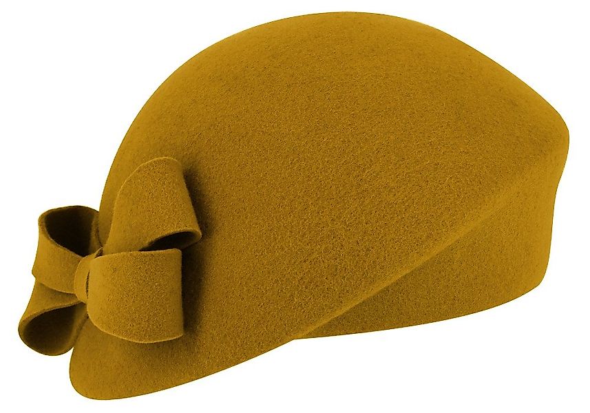 Fiebig Filzhut schicker asymmetrischer Pillbox-Hut mit Schleife günstig online kaufen