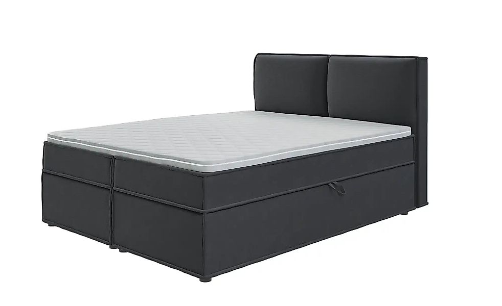 S-STYLE Boxbett mit Stauraum und Topper  H3 Uma ¦ grau ¦ Maße (cm): B: 160 günstig online kaufen
