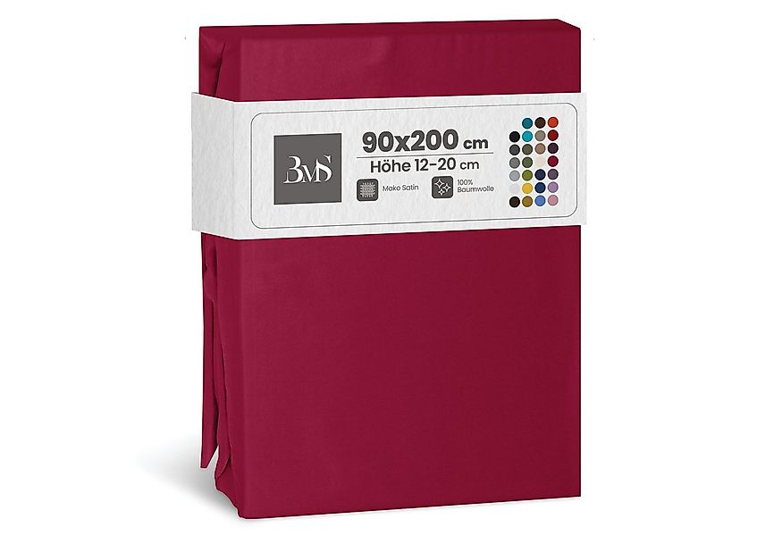 BETTWAESCHE-MIT-STIL Spannbettlaken Mako Satin Spannbettlaken, Matratzenhöh günstig online kaufen
