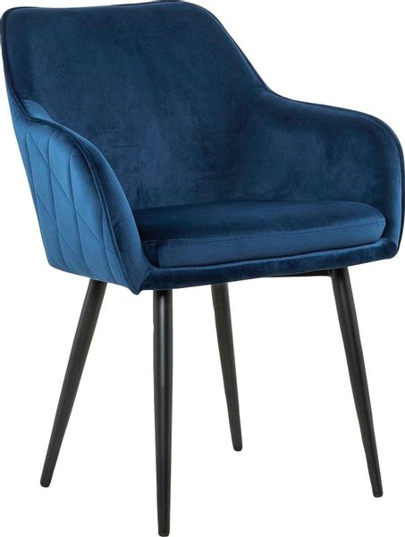 SalesFever Armlehnstuhl "Komfortabler Esszimmerstuhl mit Stil" () Samtvelou günstig online kaufen