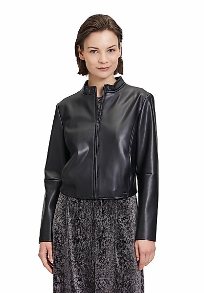 Betty&Co Jackenblazer "Damen Bikerjacke mit Stehkragen", Nahtführung günstig online kaufen