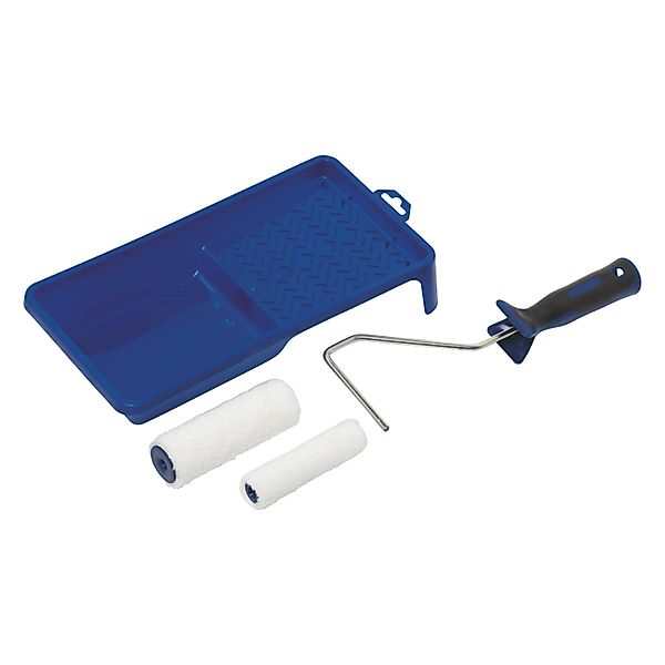 LUX-TOOLS Lasuren-Roller-Set für Dickschicht-Lasur 4-teilig günstig online kaufen