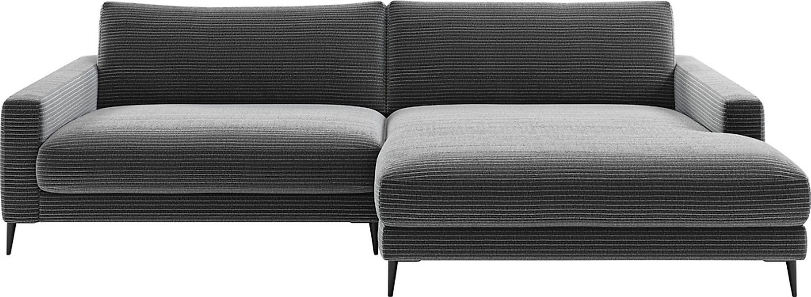 Home affaire Ecksofa "Downtown, B/T/H: 272/190/84 cm L-Form" weicher Sitzko günstig online kaufen