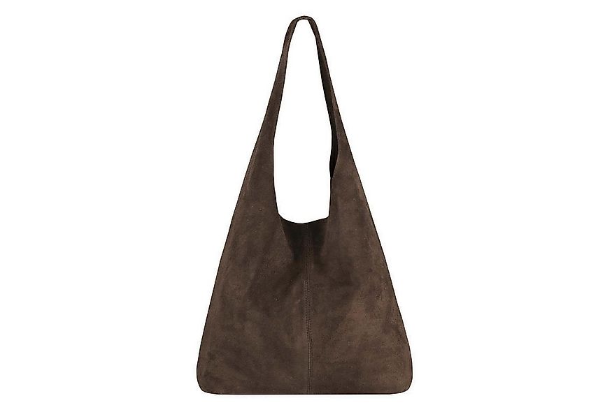 ITALYSHOP24 Schultertasche Made in Italy Damen Leder Wildleder Tasche Umhän günstig online kaufen