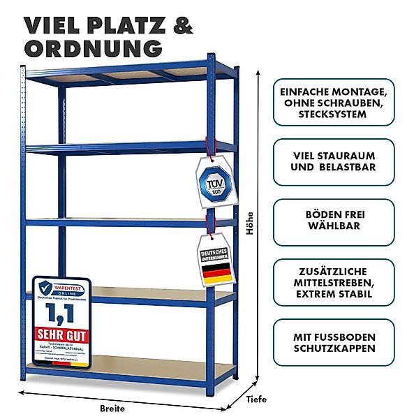 Kubus Schwerlastregal Sioux, 2er Set, Traglast günstig online kaufen