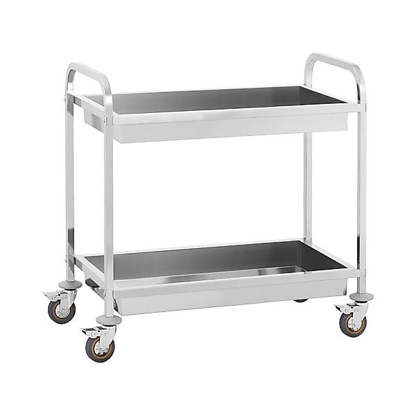 Royal Catering Servierwagen 2 Mulden Edelstahl günstig online kaufen
