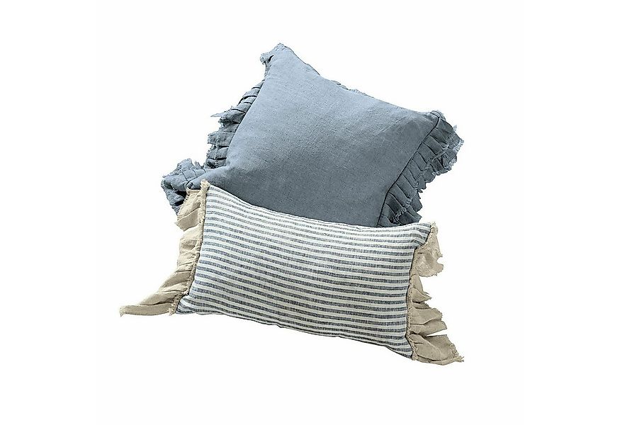 Mirabeau Kissenhülle Kissenhülle 2er Set Alexane blau/weiß günstig online kaufen