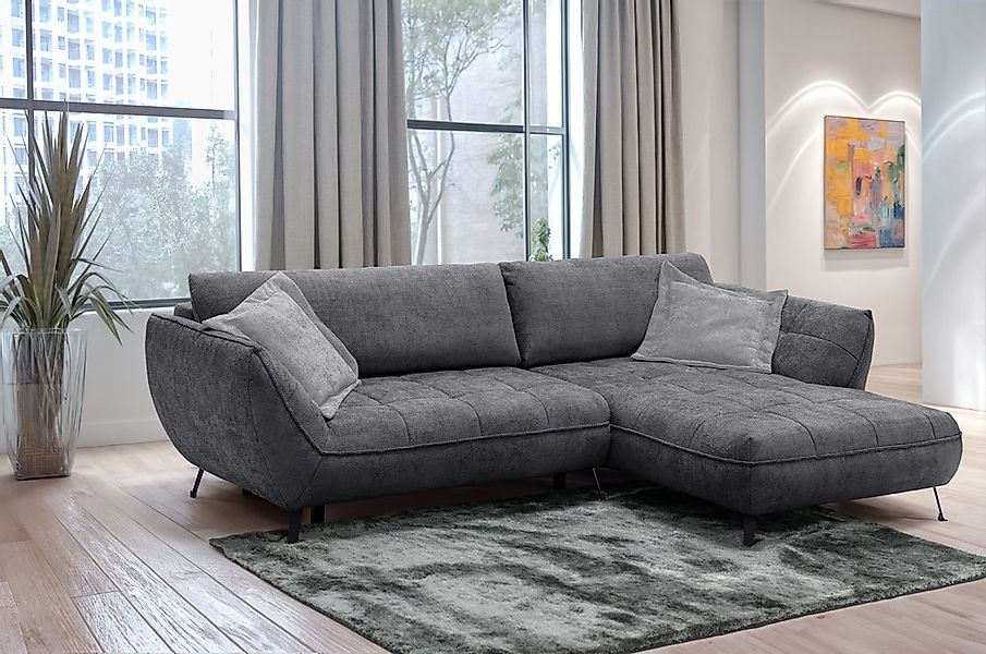 exxpo - sofa fashion Ecksofa "Samoa, bequem und modern, mit Easy-Lift-Bettf günstig online kaufen