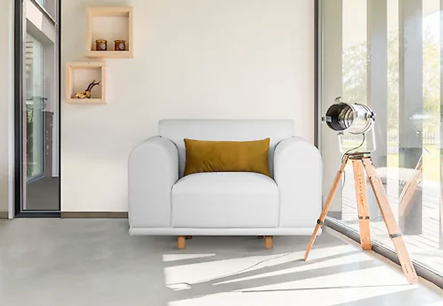 andas Loveseat »Maroon Sessel«, in skandinavischem Design, mit losem Kissen günstig online kaufen