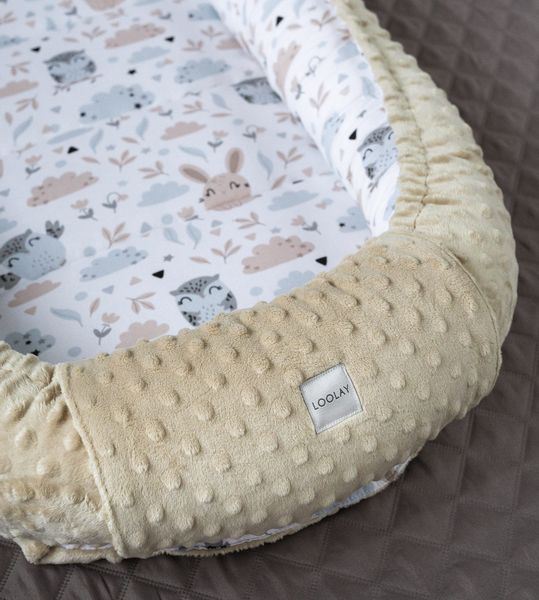 Loolay Baby-Reisebett HASE Beige Weiß/ MINKY günstig online kaufen