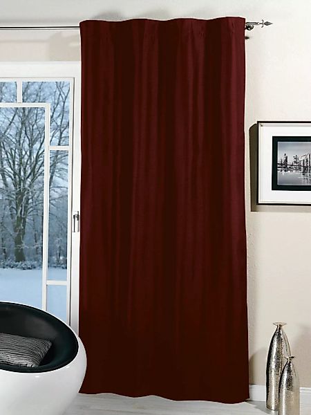 Thermogardine Schlaufen Thermo Dekoschal Vorhang Frosty2 135x245-bordeaux günstig online kaufen