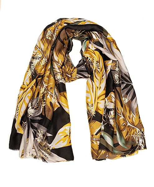 Cassandra Accessoires Schal "Leaves", mit Goldprint günstig online kaufen