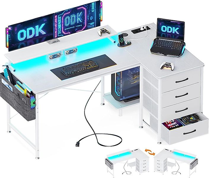 ODK Eckschreibtisch ODK Eckschreibtisch mit 4 günstig online kaufen