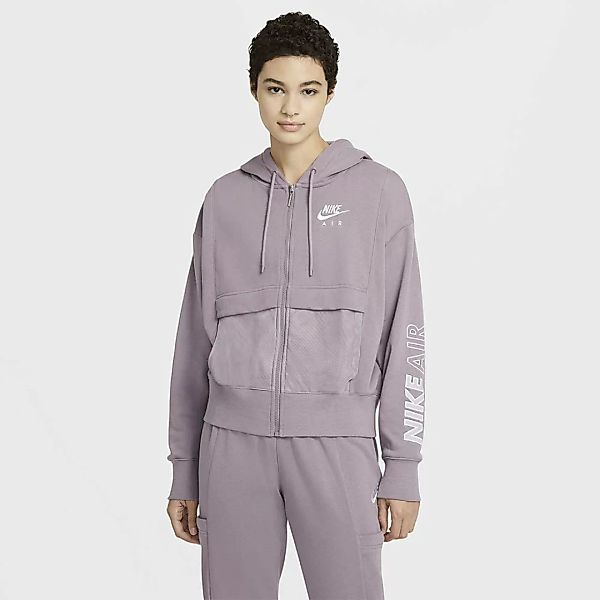 Nike Sportswear Air Sweatshirt Mit Reißverschluss XS Purple Smoke / White günstig online kaufen
