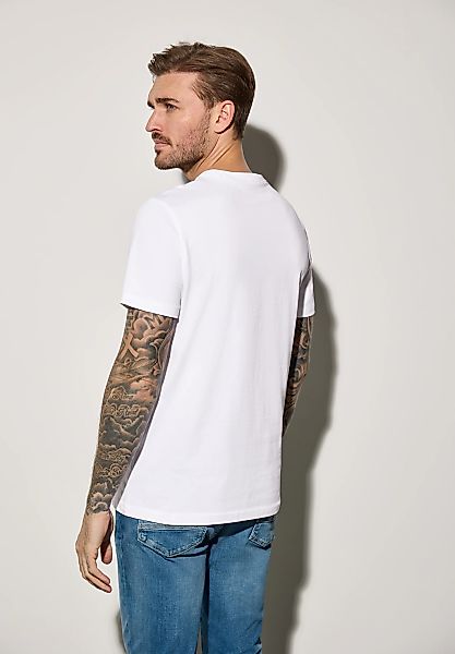 STREET ONE MEN T-Shirt aus reiner Baumwolle günstig online kaufen