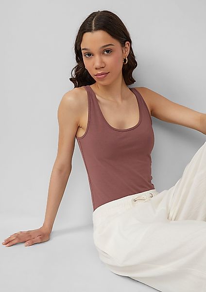 QS Shirttop Elastisches Tanktop im Slim günstig online kaufen