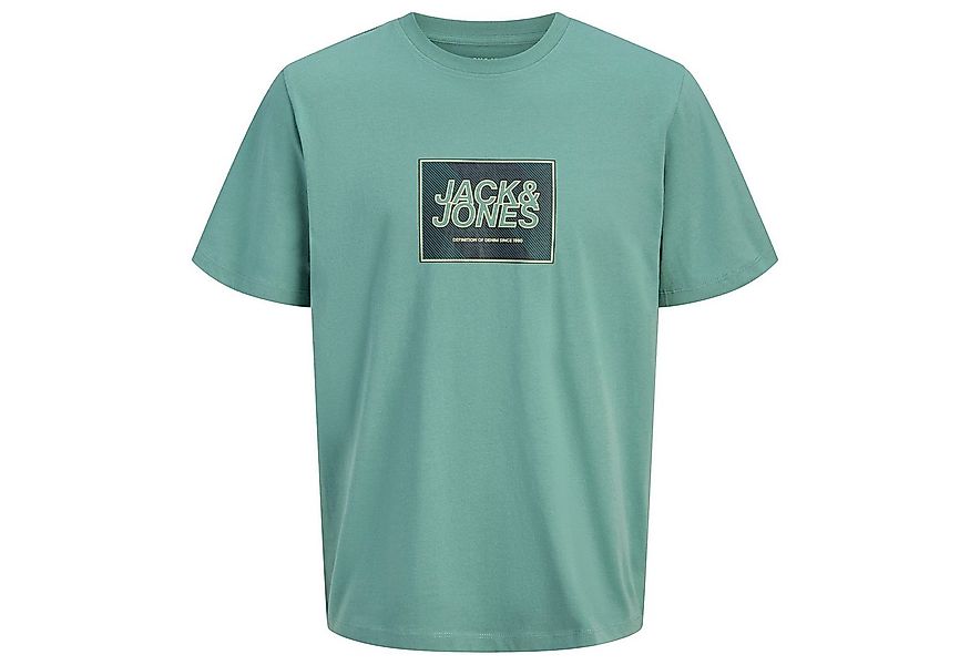 Jack & Jones Rundhalsshirt Jack&Jones Übergrößen T-Shirt blaugrün JJRAIN Pr günstig online kaufen