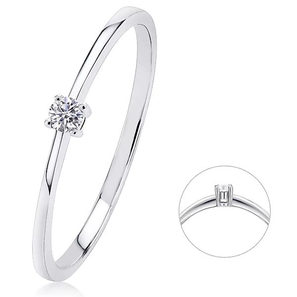 ONE ELEMENT Diamantring "0,05 ct Diamant Brillant Ring aus 585 Weißgold", D günstig online kaufen