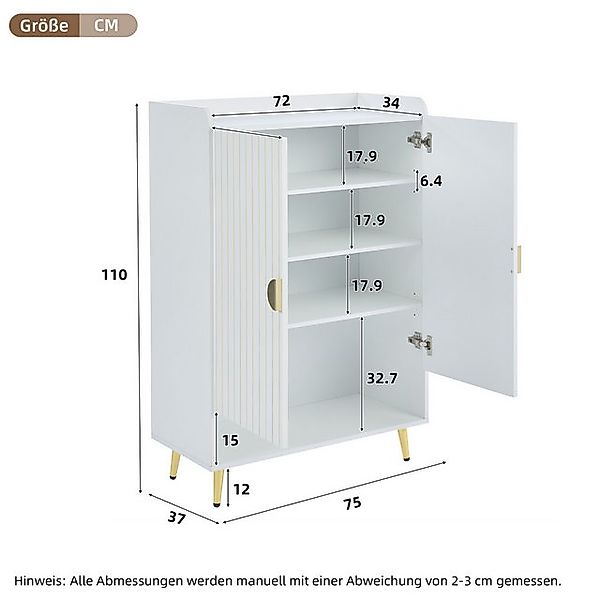 HAUSS SPOLE Schuhschrank Schuhschränke mit dreischichtiges Schuhregal und o günstig online kaufen