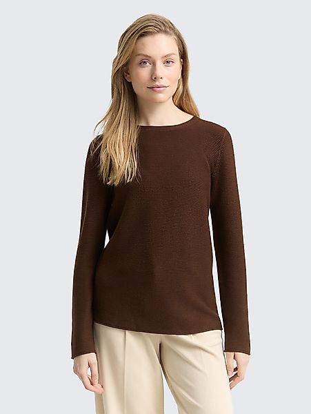 TOM TAILOR Strickpullover Strickpullover aus Bio-Baumwolle günstig online kaufen