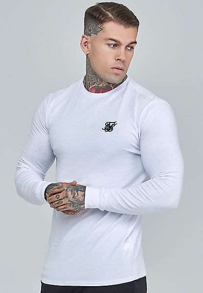 Siksilk Langarmshirt SikSilk Herren Weißes Essentials günstig online kaufen
