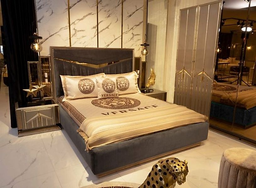 JVmoebel Bett Design Bett Polster Betten Doppelbett Ehe Möbel Luxus Bettrah günstig online kaufen
