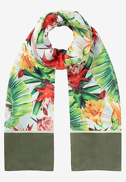 Schal mit tropischem Print, Sommer-Kollektion günstig online kaufen