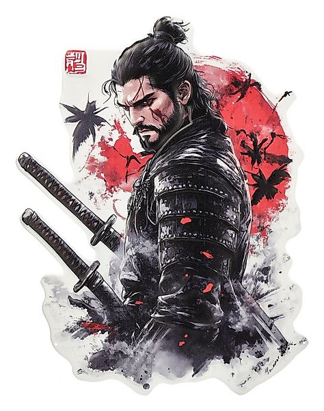 Figuren Shop GmbH Wanddekoobjekt Samurai Metallschild – Japan Krieger Wandd günstig online kaufen