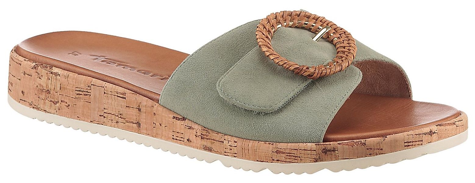 Tamaris Pantolette, Keilabsatz, Sommerschuh, Schlupfschuh mit hübscher Zier günstig online kaufen