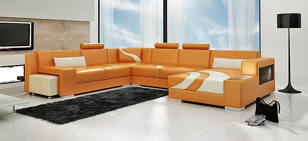 Xlmoebel Ecksofa Designer Ecksofa mit Polsterung und USB-Anschluss in moder günstig online kaufen