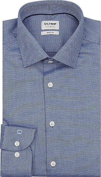 OLYMP Level 5 Dobby Hemd Royal - Größe 40 günstig online kaufen
