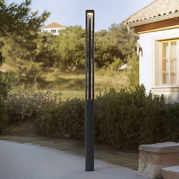 Lucande LED-Außenleuchte Pirron, 230 cm, anthrazit, IP65 günstig online kaufen