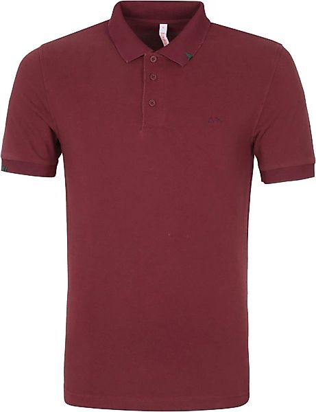 Sun68 Poloshirt Vintage Solid Bordeaux Rot - Größe XL günstig online kaufen