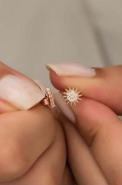 Nisan Ohrring-Set, 925 Sterling Silber Ohrringe – Sonne Ohrstecker mit Zirk günstig online kaufen