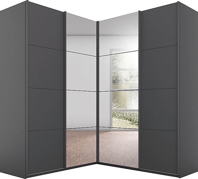 rauch Schwebetürenschrank "Schrank Garderobe Eckkleiderschrank QUADRA Front günstig online kaufen
