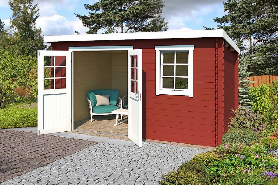 LASITA MAJA Gartenhaus "Amira 230", Blochbohlenhaus 28mm, Fundamentmass 380 günstig online kaufen