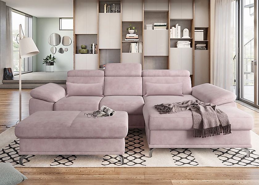 sit&more Ecksofa "Cabrio L-Form, B: 295 cm, mit Sitztiefen-, Arm- & Kopftei günstig online kaufen