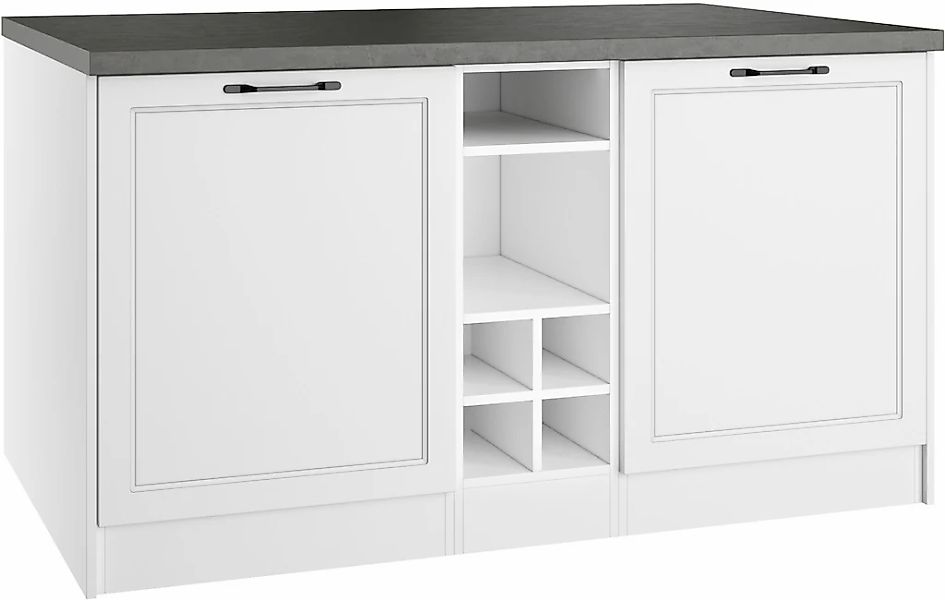 KOCHSTATION Kücheninsel "KS-Lani, Breite 153 cm, mit Flaschenregal" MDF-Fro günstig online kaufen