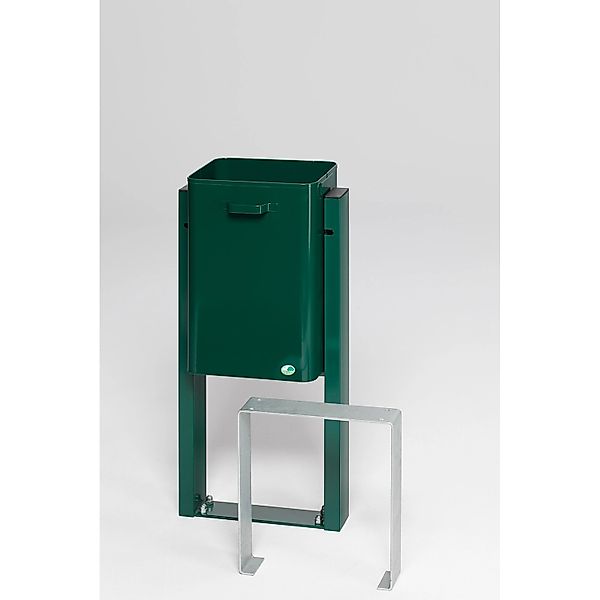 PROREGAL Klassischer Eckiger Abfallsammler Für Außenbereich Zum Einbetonier günstig online kaufen