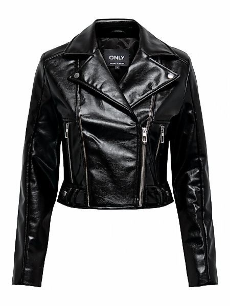 ONLY Bikerjacke "ONLKAMILLA PATENT SHOULDER BIKER CC OTW", ohne Kapuze günstig online kaufen