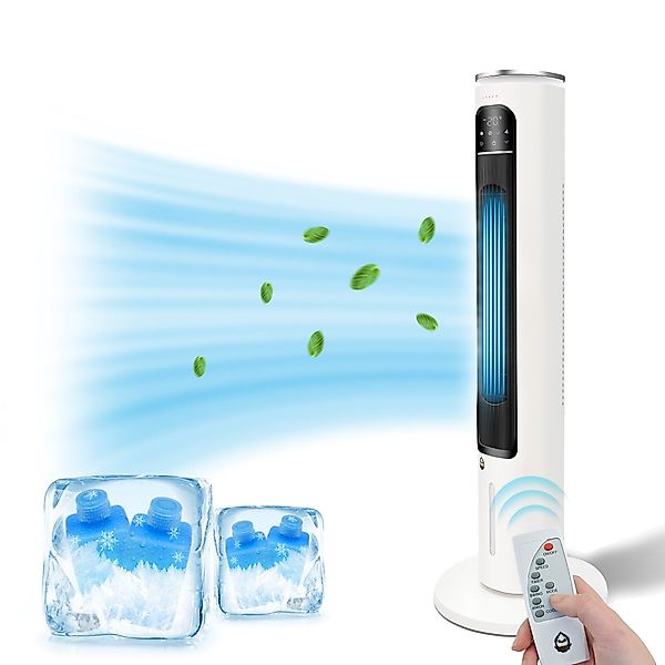 Gotagee Ventilatorkombigerät Fernbedienung Turmventilator 12H Timer günstig online kaufen